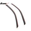 Dodge Ram 1500 2500 Standard Cab 2009-2025 Deflectores de ventanilla acrílico ahumado tintado