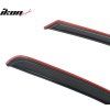 Dodge Ram 1500 2500 Standard Cab 2009-2025 Deflectores de ventanilla acrílico ahumado tintado