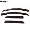 Mazda 3 Hatchback 2010-2013 Déflecteurs de vitres Slim style acrylique fumé teinté