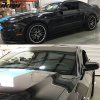 Ford Mustang 2010-2014 Deflectores de ventanilla estilo Slim acrílico ahumado tintado