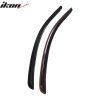 Ford Mustang 2010-2014 Deflectores de ventanilla estilo Slim acrílico ahumado tintado