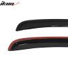 Ford Mustang 2010-2014 Deflectores de ventanilla estilo Slim acrílico ahumado tintado