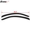 Ford Mustang 2010-2014 Deflectores de ventanilla estilo Slim acrílico ahumado tintado