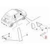 Abarth 500 Těsnění vlevo 51789624