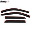 Dodge Durango 2011-2024 Déflecteurs de vitres style Slim acrylique fumé teinté