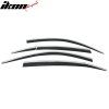 Honda CR-V 2012-2016 Déflecteurs de vitres ABS noir bordure chromée