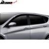 Hyundai Accent 5Dr 2012-2017 Ofuky oken ABS tmavá černá