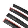 Ford Focus 2012-2018 Déflecteurs de vitres Style Slim acrylique teinté fumé