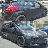 Ford Focus 2012-2018 Deflectores de ventanilla estilo Mugen acrílico ahumado