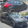 Ford Focus 2012-2018 Wind Deflectors Mugen Style Acrylic Smoke Tinted