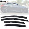 Ford Focus 2012-2018 Déflecteurs de vitres style Mugen acrylique fumé teinté