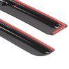 Honda Accord Coupe 2013-2017 Deflectores de ventanilla Slim estilo acrílico ahumado tintado