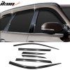 Hyundai Santa Fe 2013-2017 Deflectores de aire ABS negro oscuro
