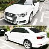 Audi A3 S3 RS3 Limousine 2013-2019 Windabweiser Slim Style Acryl Schwarz