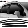Chevrolet Trax 2013-2022 Deflectores de ventanilla ABS negro oscuro