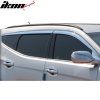 Hyundai Santa Fe Sport 2014-2016 Déflecteurs de vitres ABS chrome