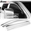 Chevrolet Silverado 1500 2500 Crew Cab 2014-2018 Deflectores de ventanilla ABS cromo