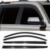 Chevrolet Suburban 2015-2020 Deflectores de ventanilla ABS negro oscuro