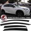 Lexus NX NX200t NX300 NX300h 2015-2021 Ofuky oken Slim styl akryl kouřová tónovaná