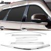Hyundai Santa Fe 2017-2018 Déflecteurs de vitres ABS chrome
