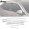 Kia Cadenza 2017-2020 Déflecteurs de vitres ABS chrome