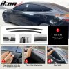 Tesla Model 3 Tape-on Fenster Deflektoren ABS 4PCS 2017-2023 Windabweiser Tape-on Stil ABS mattschwarz Carbonfaser-Look