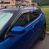 Jeep Compass 2017-2025 Deflectores de ventanilla Slim styl PC ahumado tintado con tira cromada
