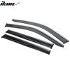 Jeep Compass 2017-2025 Deflectores de ventanilla Slim styl PC ahumado tintado con tira cromada