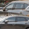 Mazda CX5 2017-2025 Déflecteurs de vitres Style Slim PC fumé teinté