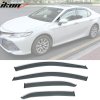 Toyota Camry 2018-2023 Window Visors Slim Style Acrylic Chrome Strip