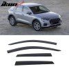 Audi Q3 2019-2025 Deflectores de ventanilla estilo Low Profile acrílico ahumado tintado