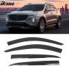 Cadillac XT4 2019-2025 Deflectores de ventanilla estilo Low Profile acrílico ahumado tintado