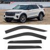 Ford Explorer 2020-2025 Déflecteurs de vitres style Low Profile acrylique fumé teinté