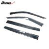 Toyota Highlander 2020-2025 Deflectores de ventanilla PC Slim styl PC negro con tira cromada