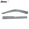 Toyota Highlander 2020-2025 Deflectores de ventanilla PC Slim styl PC negro con tira cromada