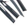 Toyota Highlander 2020-2025 Deflectores de ventanilla PC Slim styl PC negro con tira cromada