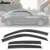 Honda Civic 2022-2025 Déflecteurs de vitres style Mugen acrylique fumé teinté