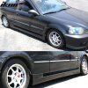 Honda Civic Coupe 1996-2000 Bas de caisse Style CS PU noir non peint