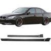 BMW E60 5-Series 2004-2009 Bas de caisse Style A PU noir