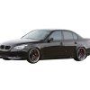 BMW E60 5-Series 2004-2009 Bas de caisse Style A PU noir