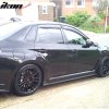 Subaru Impreza WRX STI 2008-2014 Minigonne Stile S206 PU Non Verniciato Nero