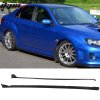 Subaru Impreza WRX STI 2008-2014 Minigonne Stile S206 PU Non Verniciato Nero