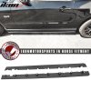 Ford Mustang V6 V8 2010-2014 Side skirts Bottom Line style PP unpainted black