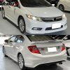 Honda Civic Sedan 2012-2015 Bas de caisse Style MC PP noir non peint