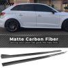 Audi A3 S Line S3 2014-2017 Bas de caisse style JC fibre de carbone mate