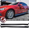 Infiniti Q50 2014-2023 Bas de caisse latéraux style T ABS noir