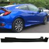 Honda Civic Coupe 2016-2020 Boční prahy HFP styl PU nenatřená černá