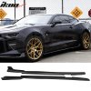 Praguri laterale Chevrolet Camaro 2016-2024 stil IKON PP negru nevopsit