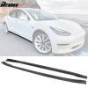 Tesla 3 2017-2024 Taloneras laterales estilo IKON PP negro mate