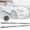 Tesla 3 2017-2024 Bas de caisse style IKON PP impression en fibre de carbone